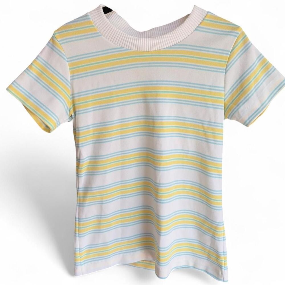 Vintage rrrruss Pastel Striped top Size S